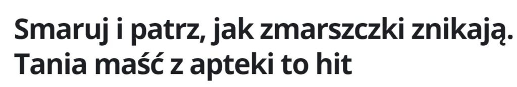 maść nagietkowa na zmarszczki - opinie z Internetu